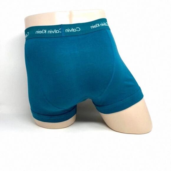 💖MEGA SALE💖Calvin Klein 3 Pack Cotton Stretch Trunks NB2615912 Men Orange Blue - Picture 3 of 9